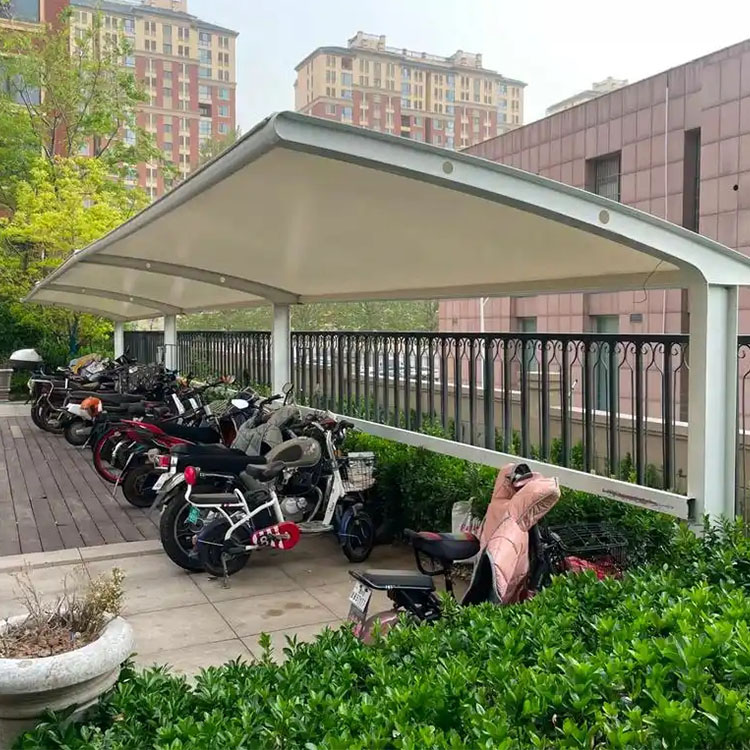 贡嘎县膜结构电动车棚